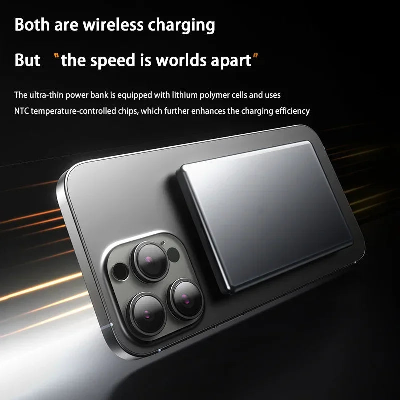 50000Mah Magnetic Power Bank Wireless Charger Portable Super Fast Charging Mobile External Battery for Iphone Samsung New
