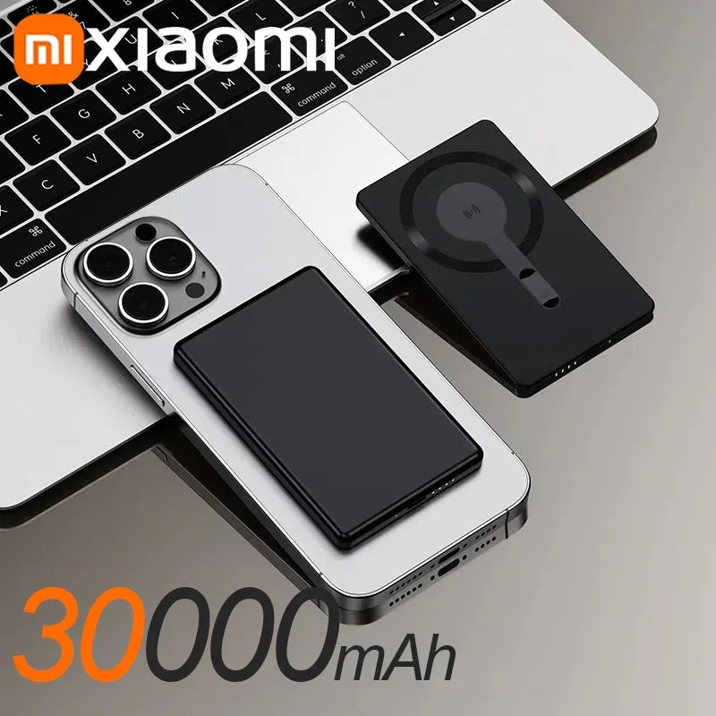 50000Mah Magnetic Power Bank Wireless Charger Portable Super Fast Charging Mobile External Battery for Iphone Samsung New