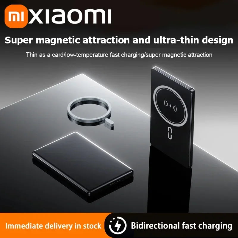 50000Mah Magnetic Power Bank Wireless Charger Portable Super Fast Charging Mobile External Battery for Iphone Samsung New