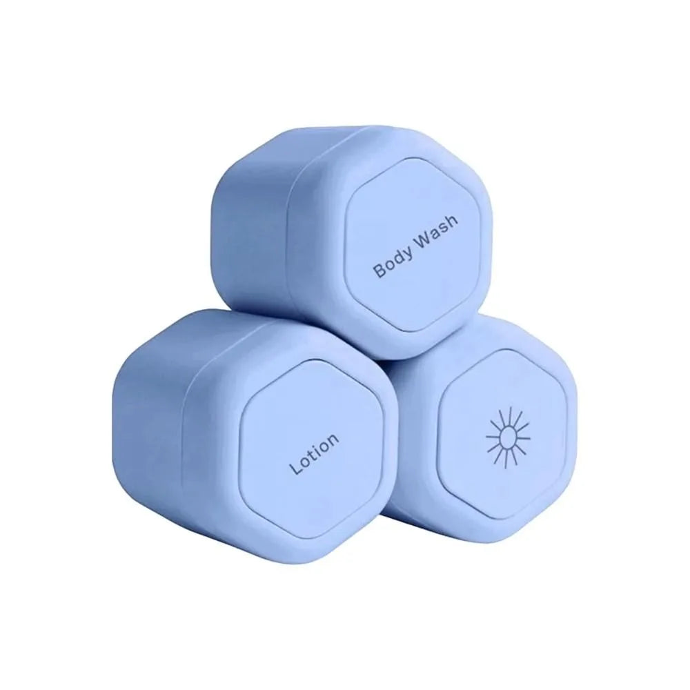 3Pcs Empty Sample Jars Travel Containers Leak Proof Refillable Magnetic Travel Capsules Magnetic with Lids Makeup Pot Jar