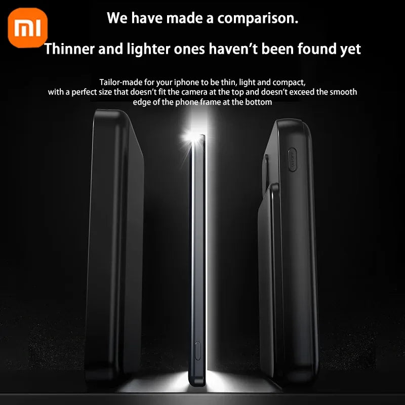 50000Mah Magnetic Power Bank Wireless Charger Portable Super Fast Charging Mobile External Battery for Iphone Samsung New