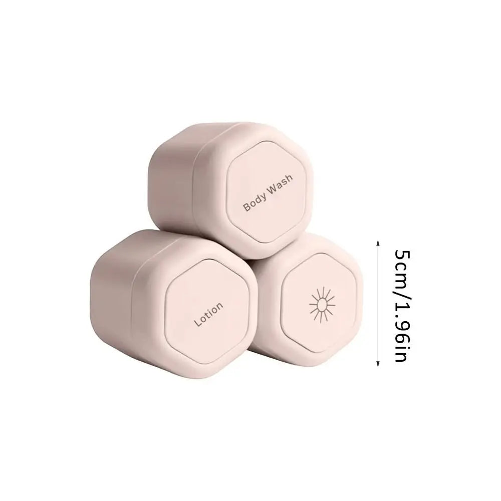 3Pcs Empty Sample Jars Travel Containers Leak Proof Refillable Magnetic Travel Capsules Magnetic with Lids Makeup Pot Jar